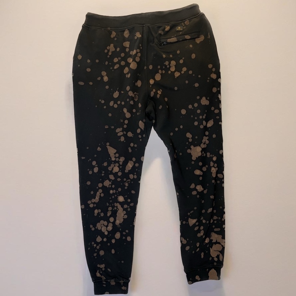 10 Deep Splatter Print Joggers - Black/Brown - Size Medium - Picture 5 of 5